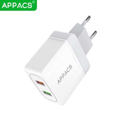 APPACS A8 Speedway dual port QC3.0 EU charger