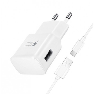 Best selling for samsung Galaxy S8 S9 Note 9 Fast Charger Original Quick Travel Wall Charger 1.2m Type C Charging Data Cable